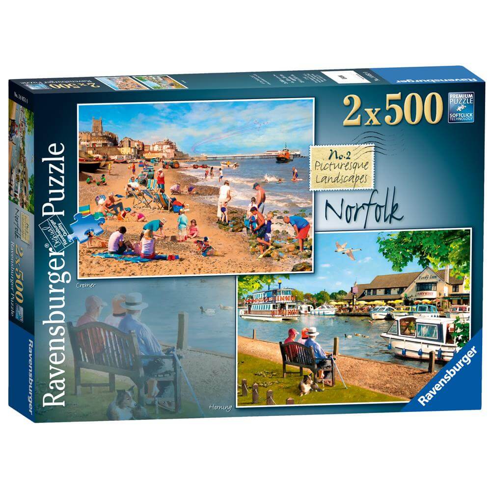 Ravensburger Picturesque Norfolk 2 x 500-Piece Puzzle